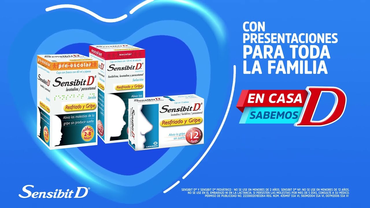 Sensibit D Sabe D del alivio de las molestias del resfriado.