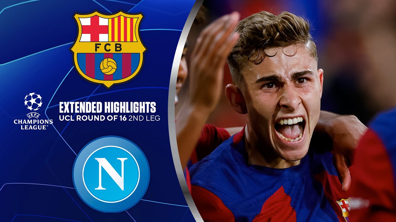 Barcelona vs. Napoli: Extended Highlights | UCL Round of 16 2nd Leg | CBS Sports Golazo