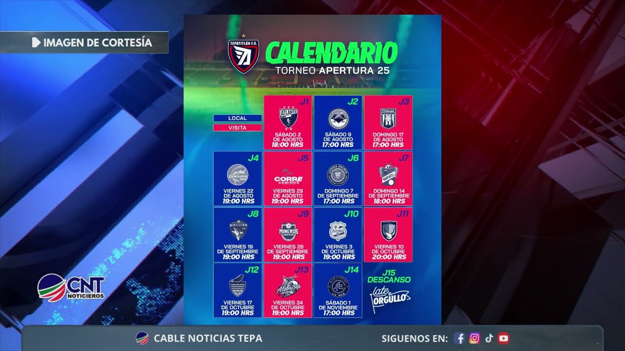 📅 Ya es Oficial | Calendario del Torneo Apertura 2025 | Liga Expansión MX ⚽️