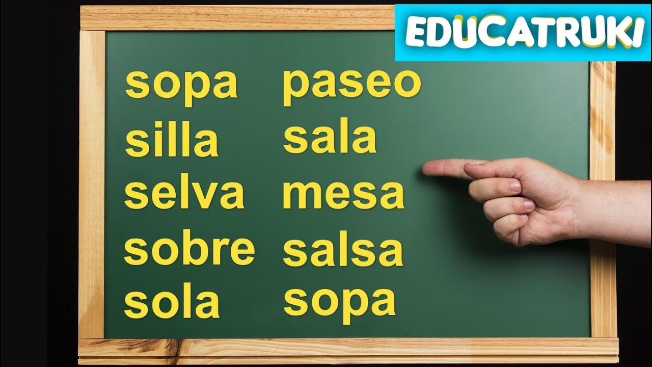 DICTADO de PALABRAS - SA SE SI SO SU | EDUCATRUKI