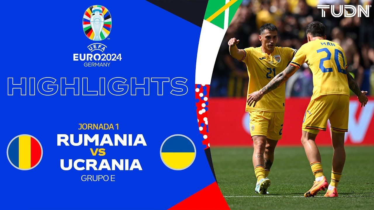 HIGHLIGHTS - Rumania vs Ucrania | UEFA EURO 2024 - J1 | TUDN