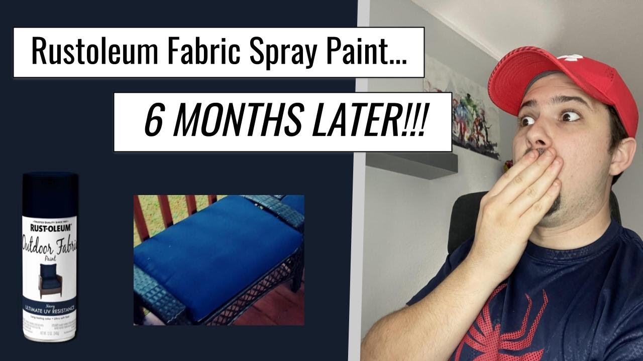 Rustoleum Fabric Spray Paint - 6 Months Later!!!