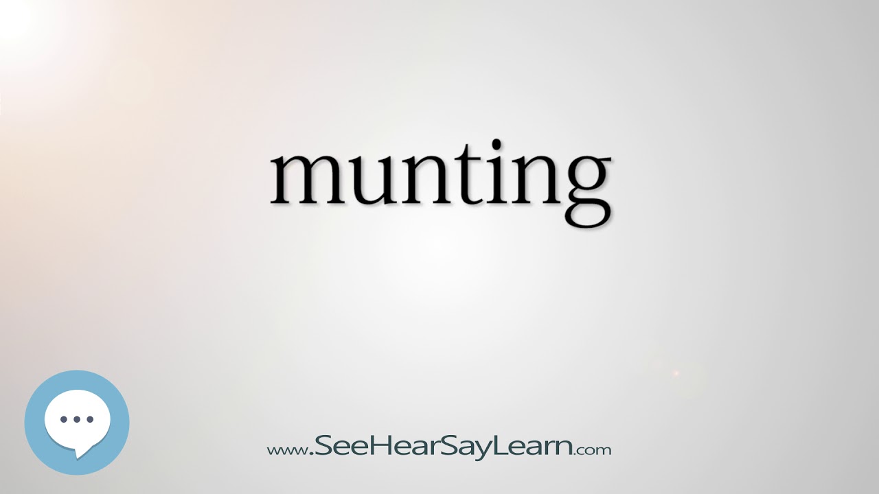 munting - Smart & Obscure English Words Defined 👁️🔊🗣🧠✅