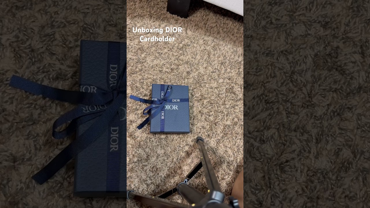 Unboxing DIOR Cardholder #unboxing #dior