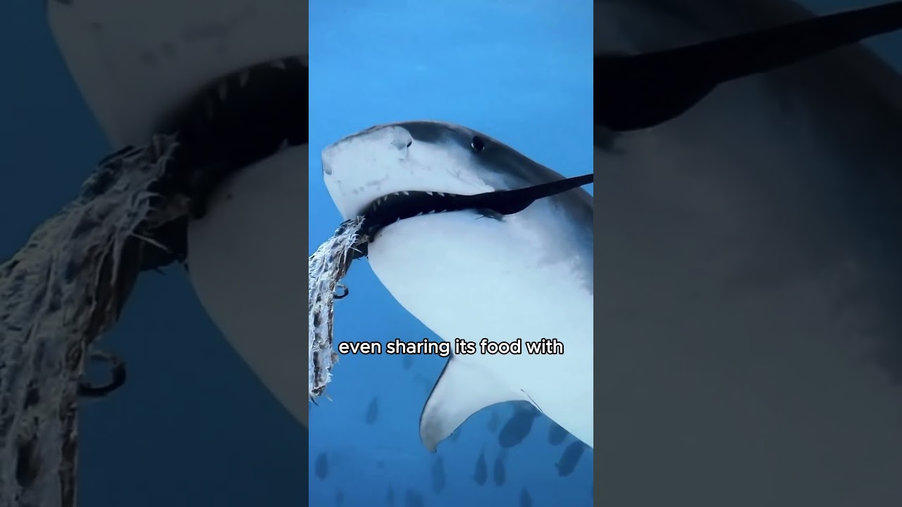 Sharks give men strange gifts #animals #cute #shorts