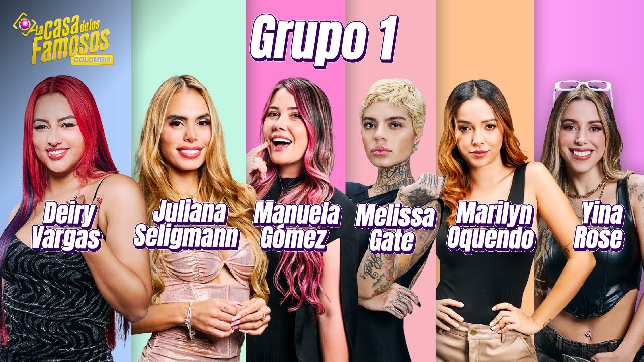 Conoce a las 6 aspirantes del grupo 1 a la Casa de los Famosos Colombia 2025, ¡vota por tu favorita!