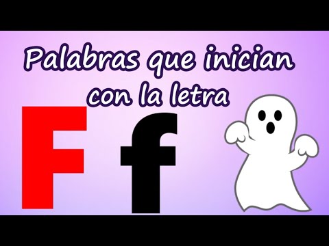 Palabras que inician con F | Aprende a leer y escribir