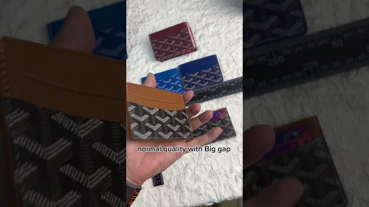 how to check goyard wallet top quality and normal quality? #goyard #cardholder