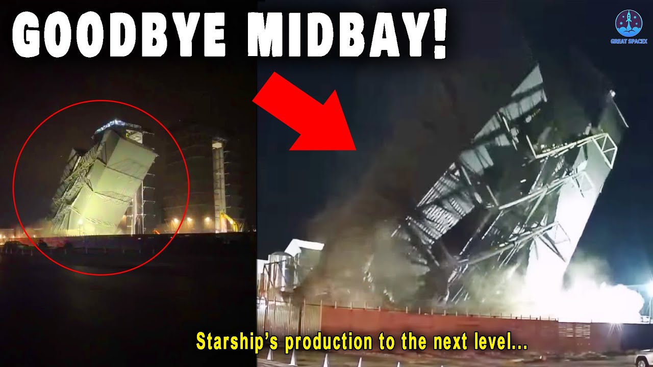 SpaceX MidBay Demolition! Starbase's new era is coming...