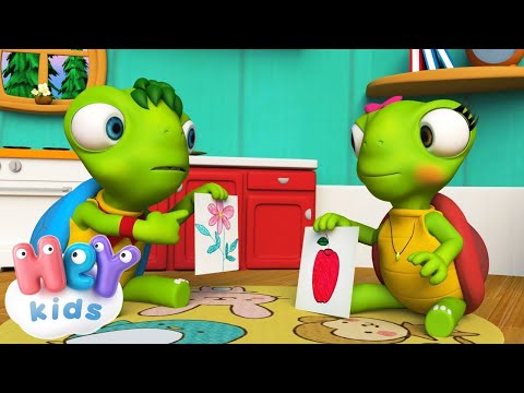 La Familia Tortuguita 🐢 Canciones Infantiles con Animales - HeyKids