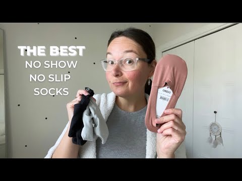 THE BEST NO SHOW + NO SLIP SOCKS | ONDO no show no slip socks review + try on #clothing #shopwithme