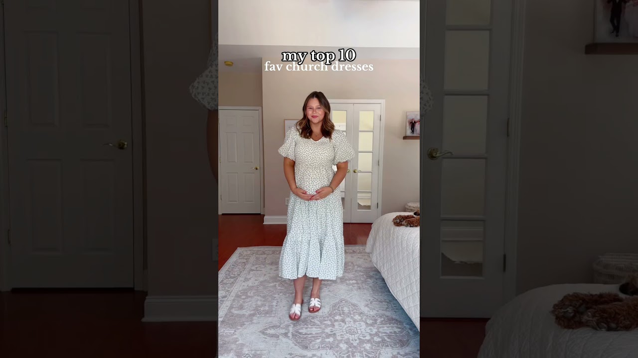 My Top 10 Favorite Church Dresses 🌸 #modestfashion #modestdresses #churchdress #churchoutfit