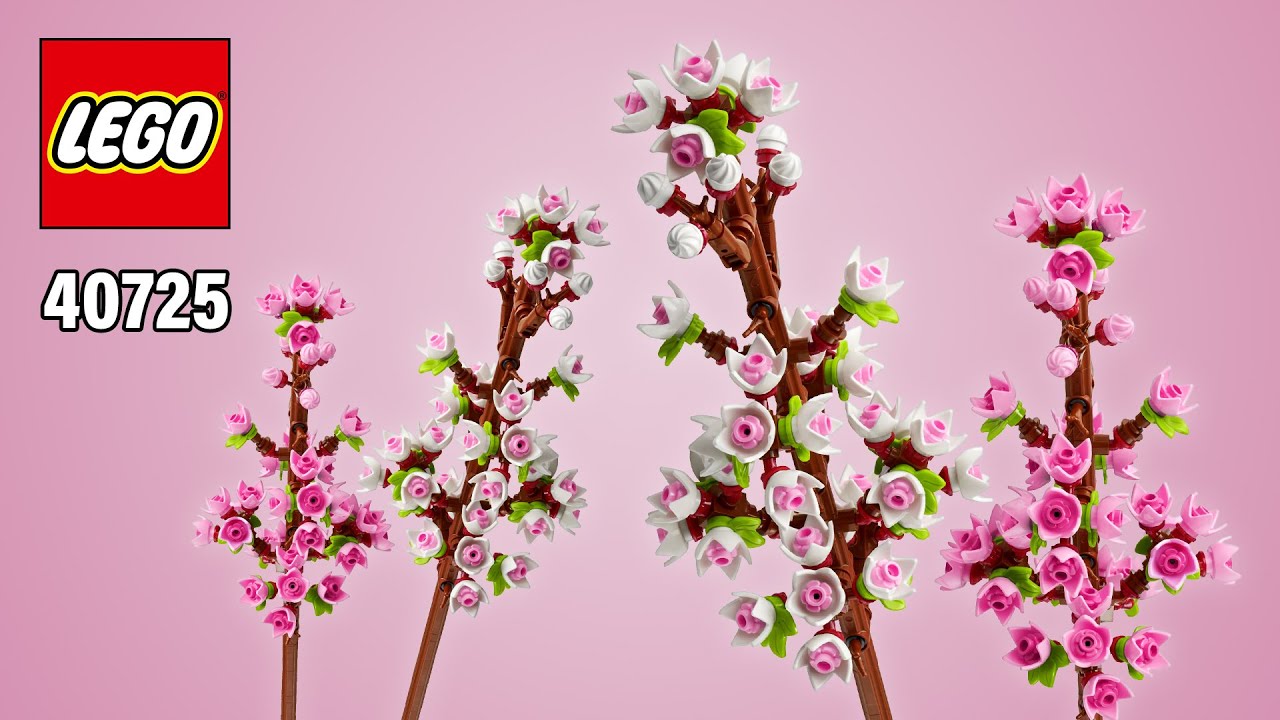 LEGO® Cherry Blossoms (40725)[430 pcs] Step-by-Step Building Instructions @TopBrickBuilder
