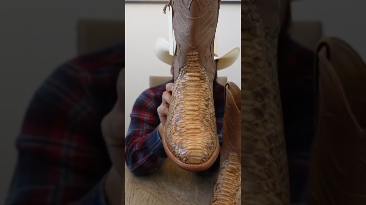 A Rare (Unicorn) Pair Of Boots! Python Snake Skin Cowboy Boots! #tecovas #cowboyboots #bootreview