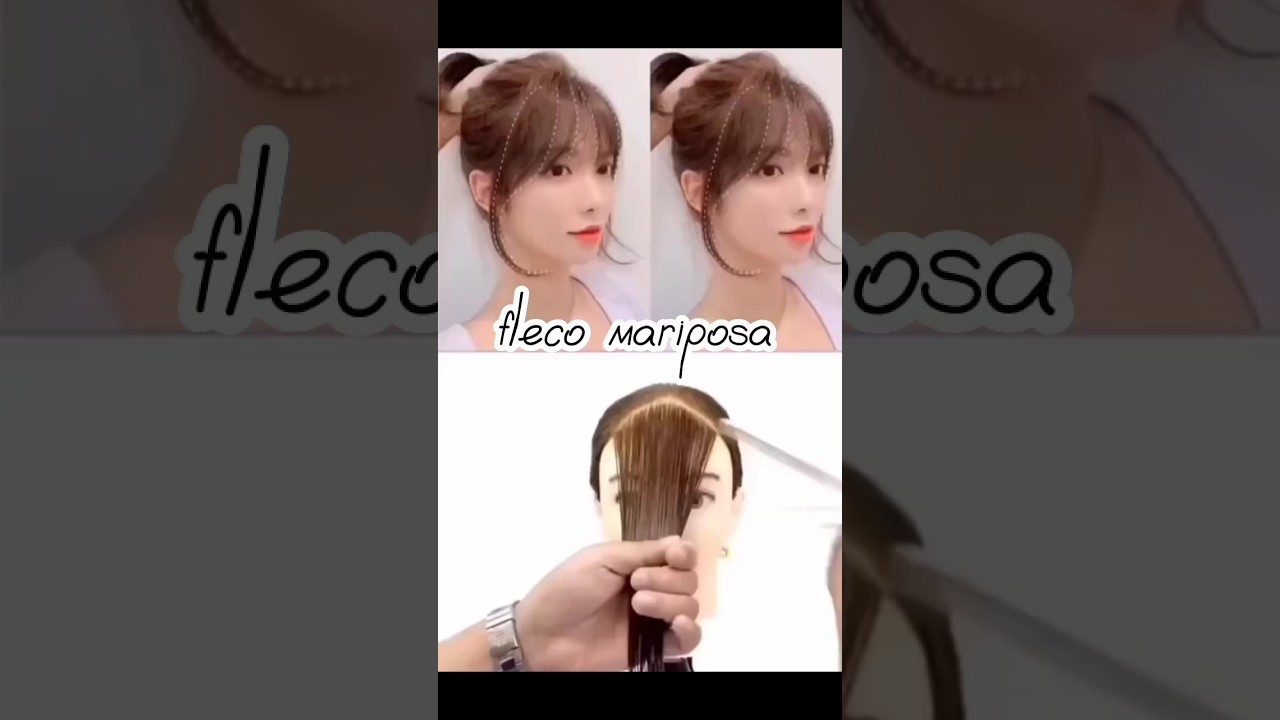 COMO CORTAR FLEQUILLO/FLANJINHA/CORTE MARIPOSA/flequillo coreano APOYAME CON UN SUPER GRACIAS 🙏🤗