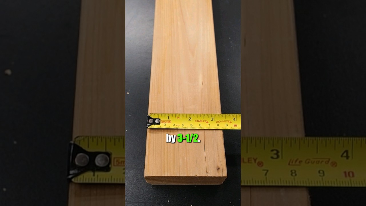 Why 2x4s aren't really 2x4s