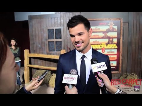 Taylor Lautner at the Premiere of Adam Sandler's new comedy Ridiculous 6 for Netflix #Ridiculous6