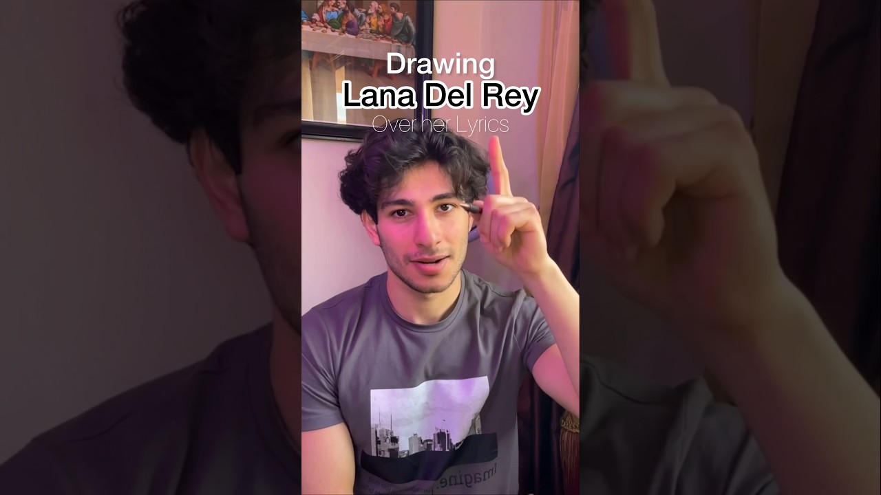 Drawing Lana Del Rey over her Lyrics !