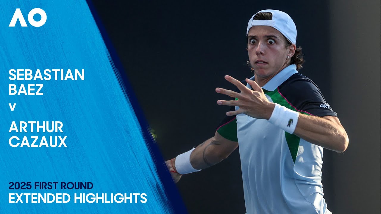 Sebastian Baez v Arthur Cazaux Extended Highlights | Australian Open 2025 First Round