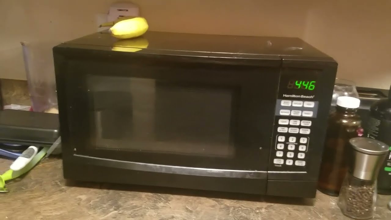 How SET CLOCK Any Hamilton Beach Microwave (Setting Time Black White Steel Instructions Manual)