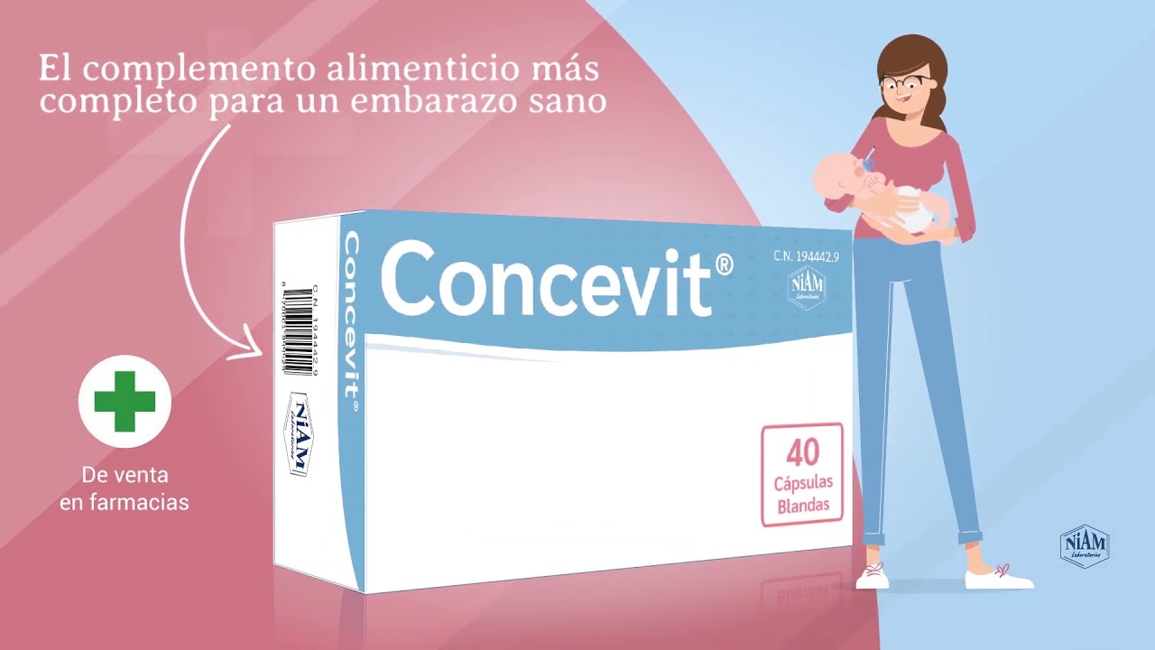 🍀 NUTRIENTES para el EMBARAZO 🤰🏻 Concevit®: ÁCIDO FÓLICO, HIERRO y VITAMINAS para el EMBARAZO 🌿
