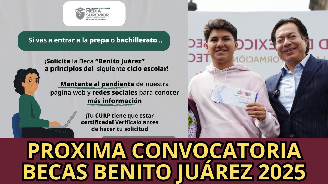 Próxima Convocatoria Becas Benito Juárez Agosto 2025 Educación Media Superior