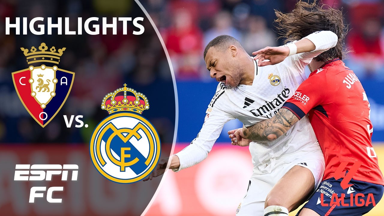 🚨 KYLIAN MBAPPE GOAL 🚨 Osasuna vs. Real Madrid | LALIGA Highlights | ESPN FC