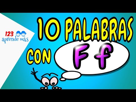 10 palabras con la letra F para niños de preescolar.