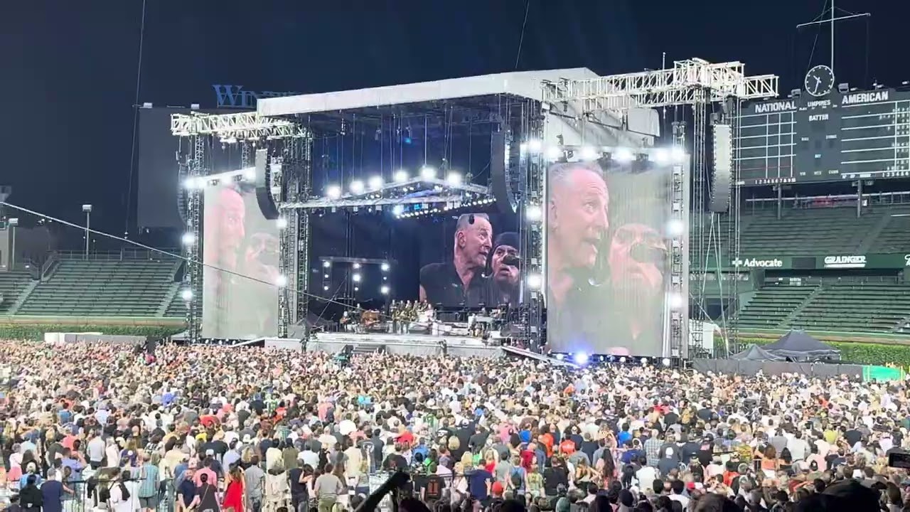 Bruce Springsteen at Chicago’s Wrigley Field August 9 2023 Glory Days & Dancing in the Dark