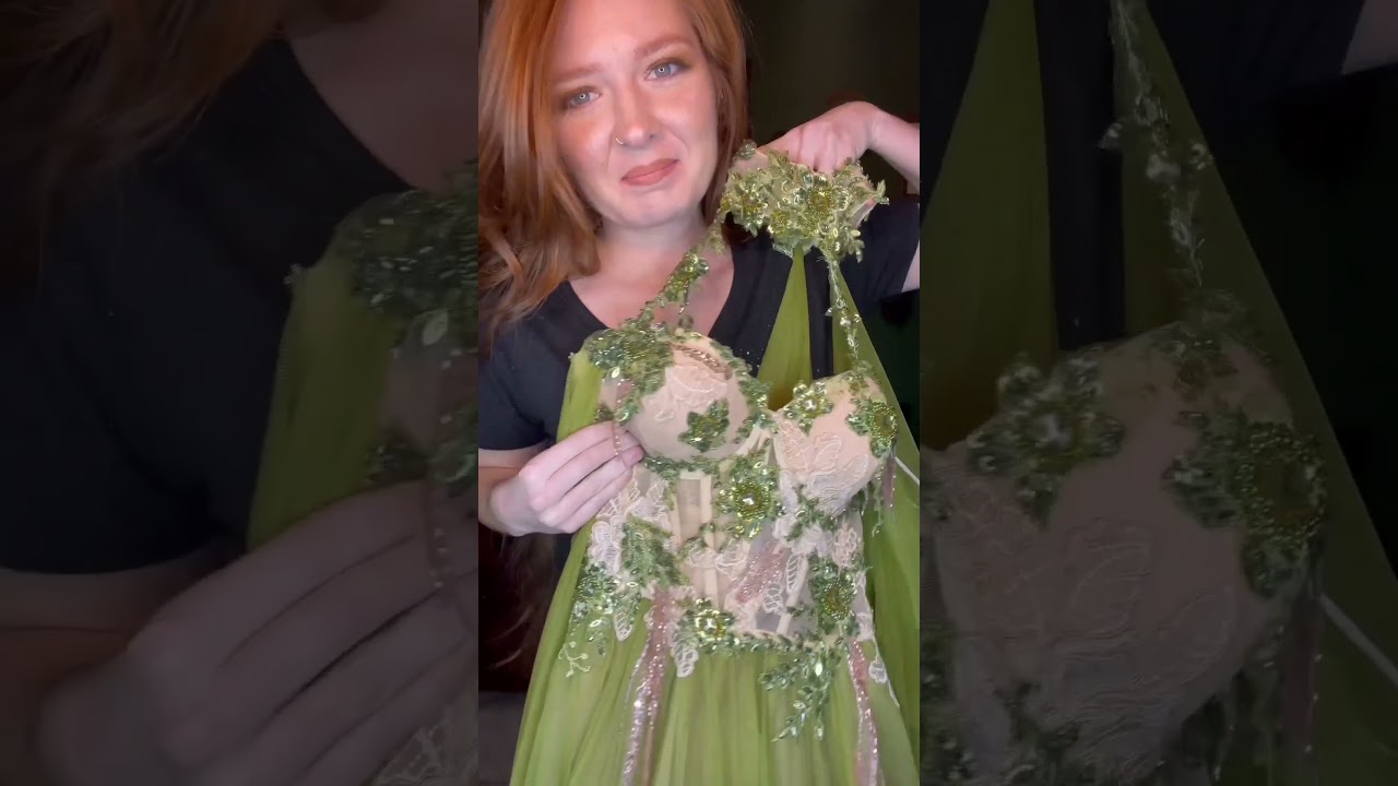 Looking like an absolute fairy queen in this Chotronette gown 💚 #fairy #gown #fantasy