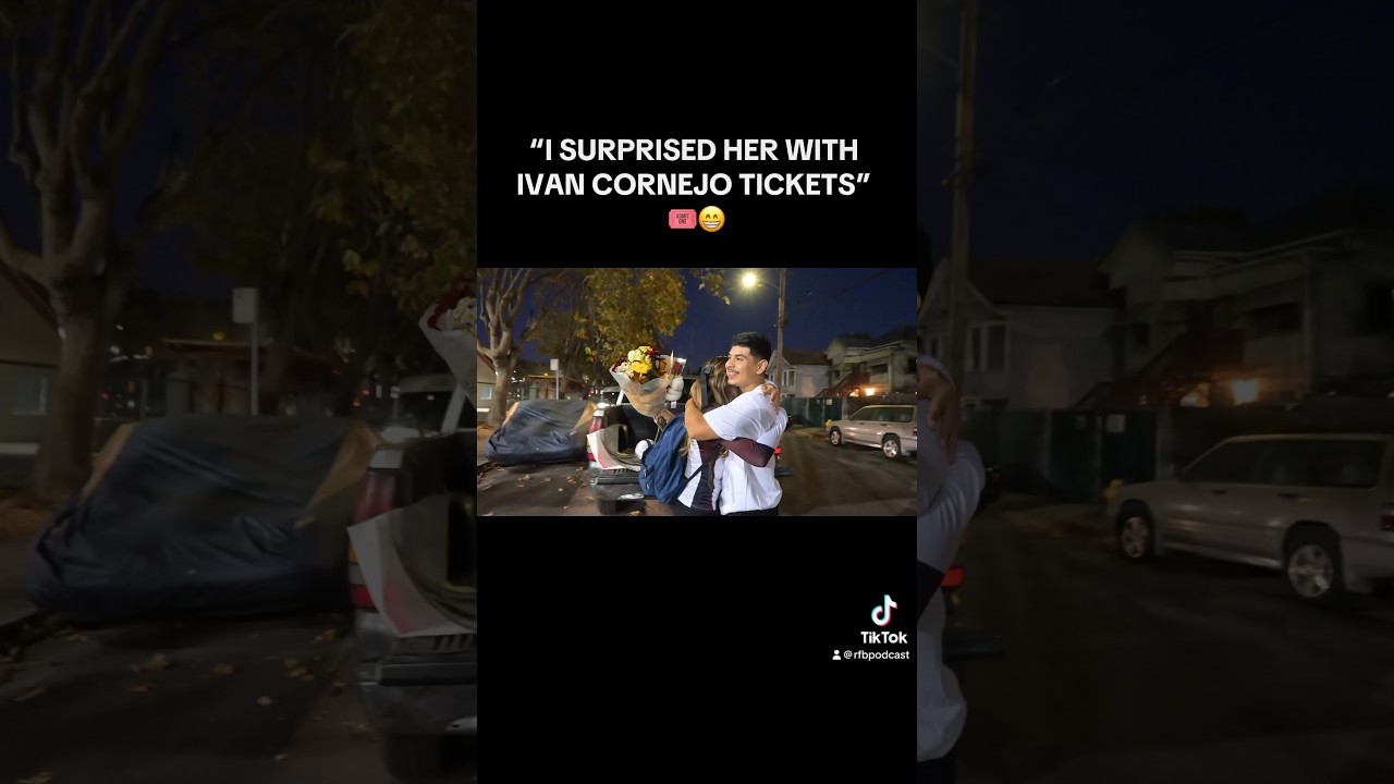 “I SURPRISED HER W/ IVAN CORNEJO TICKETS”🎟️😁 #ivancornejo #terapia