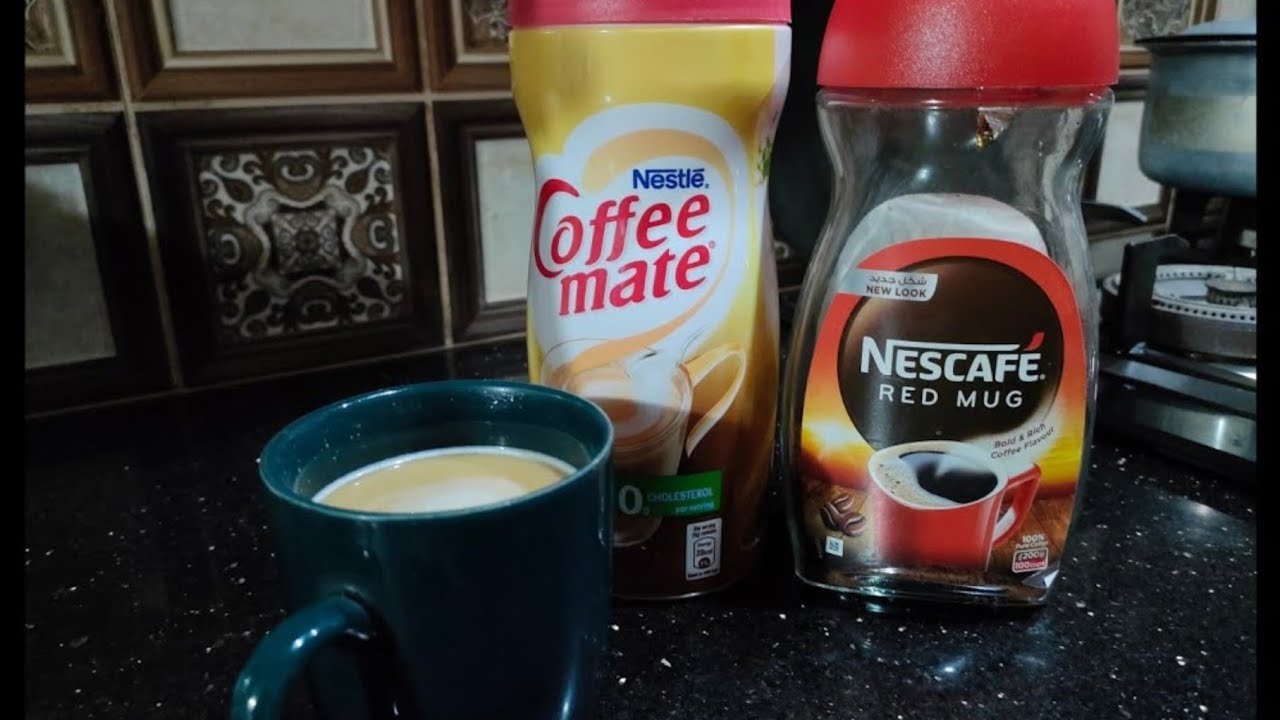 COFFEE MATE- How To Make Coffee With Nestle Coffee Mate Coffee Creamer || Nescafé Red Mug ||