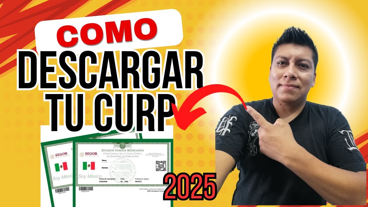 LA FORMA MAS RAPIDA DE DESCARGAR TU CURP SIN PROBLEMAS EN 2025