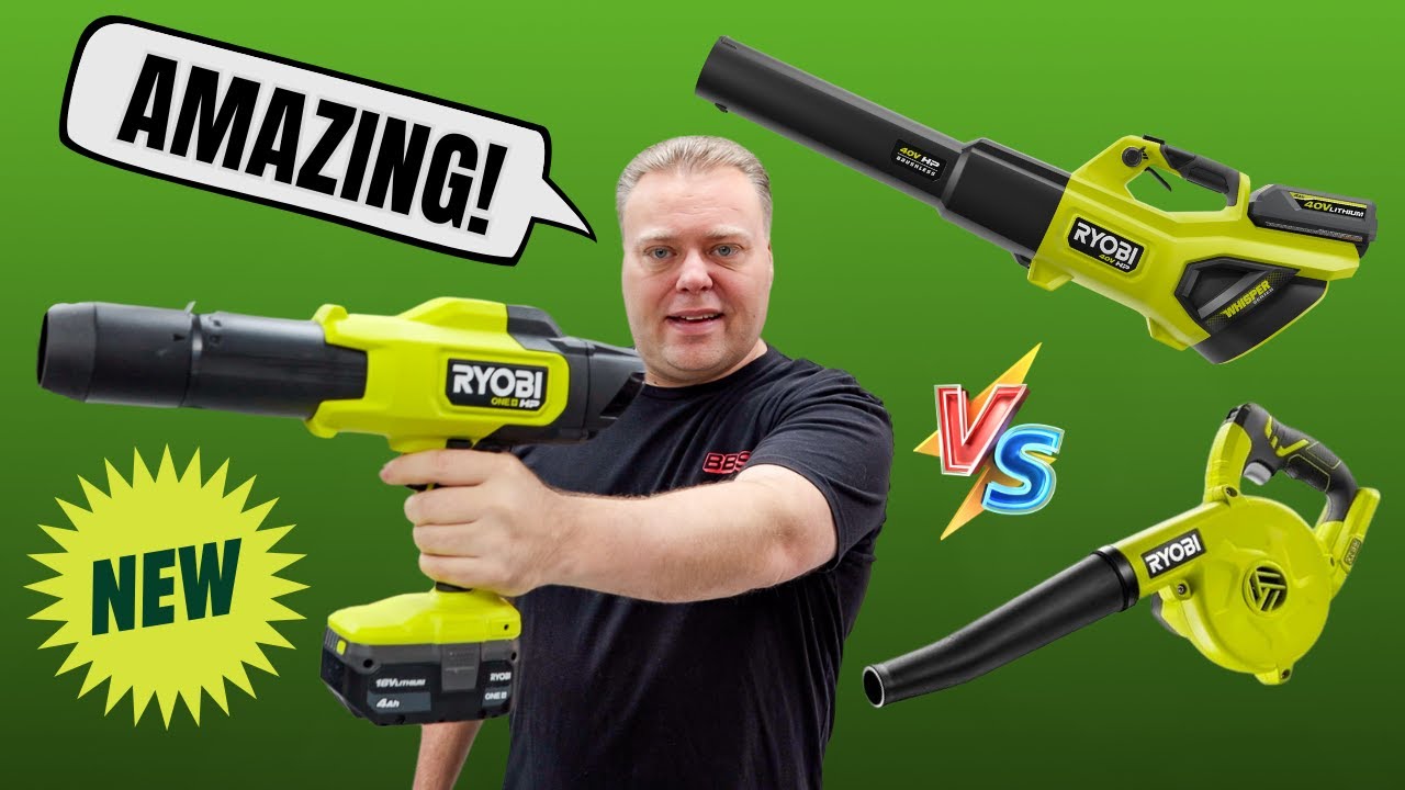 Ryobi's 18V Handheld Blower is Awesome! | Ryobi Blower Comparison