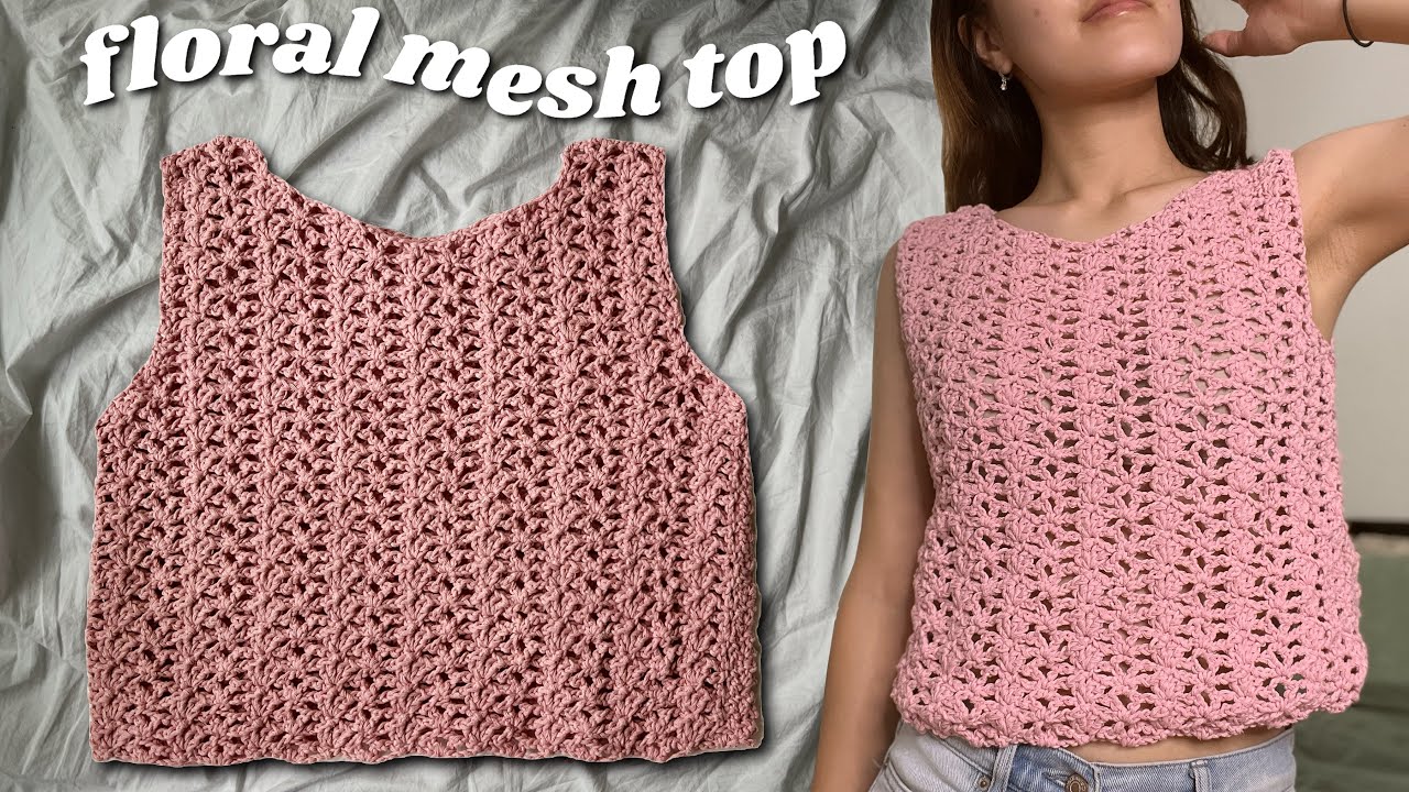 Floral Crochet Mesh Top Tutorial