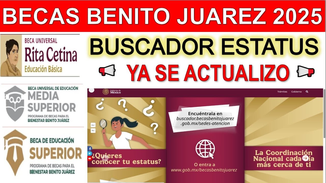 Becas Benito Juarez 2025 📢 BUSCADOR ESTATUS  🧐 Ya Se Actualizo ❗ Revisa Cuando COBRAS! JUNIO