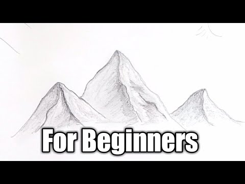 How to draw Mountain for Beginners | Easy | Realtime