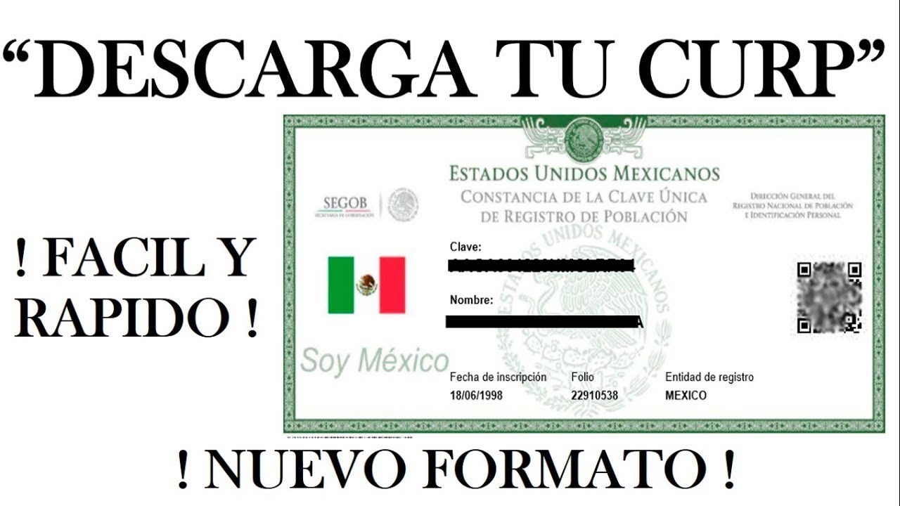 Como Descargar la CURP por Internet | ACTUALIZADO