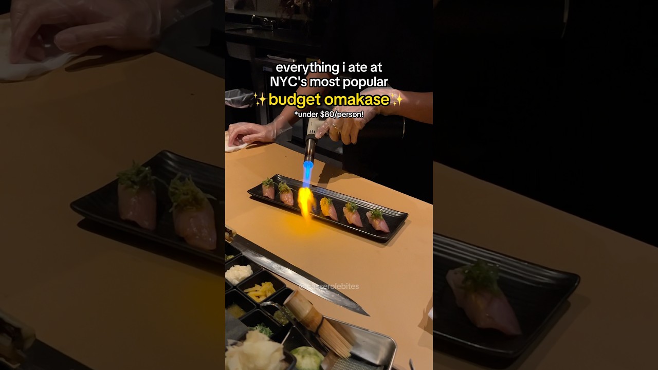 NYC Most Popular Omakase Under $80 🍣 #nyc #newyorkcity #restaurant #sushi #omakase #honestreview