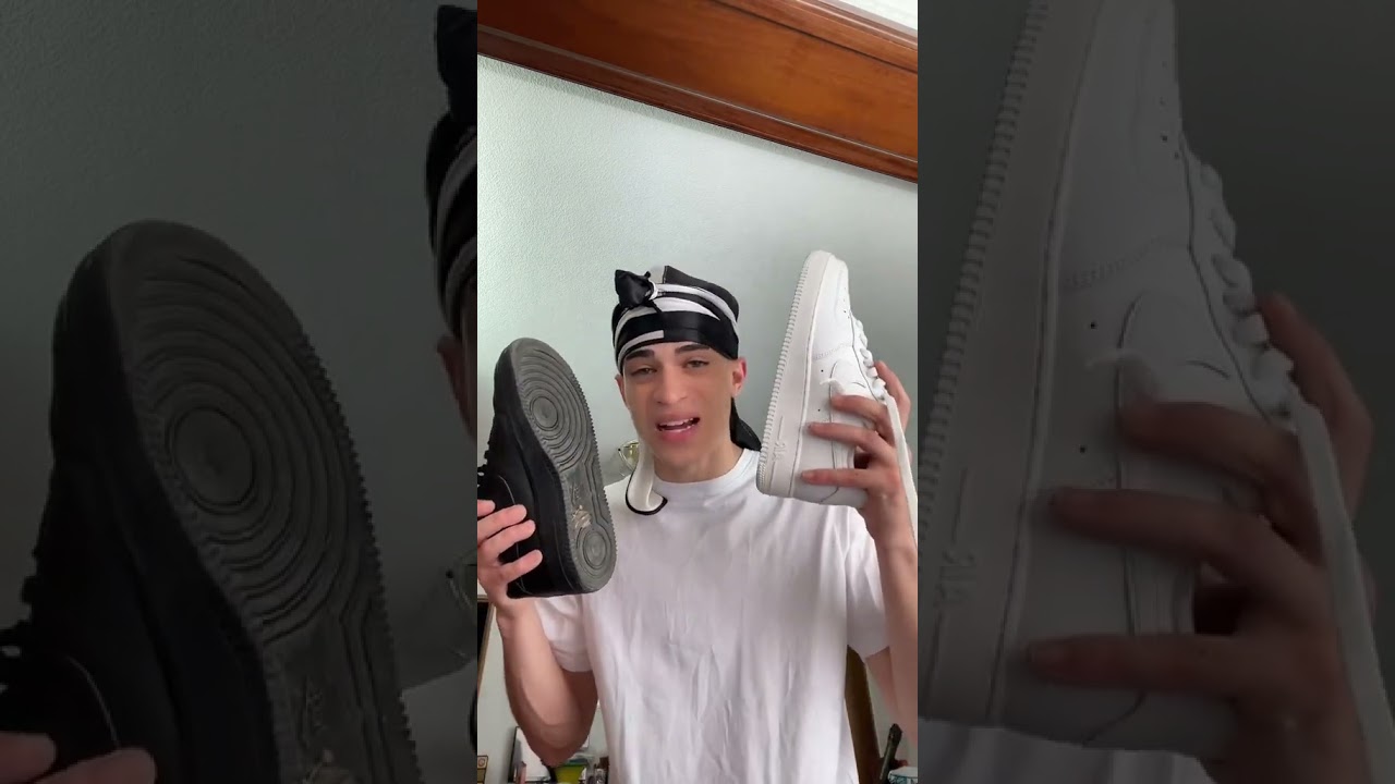 Son Mejores las Air Force 1 Negras o Blancas? #shorts
