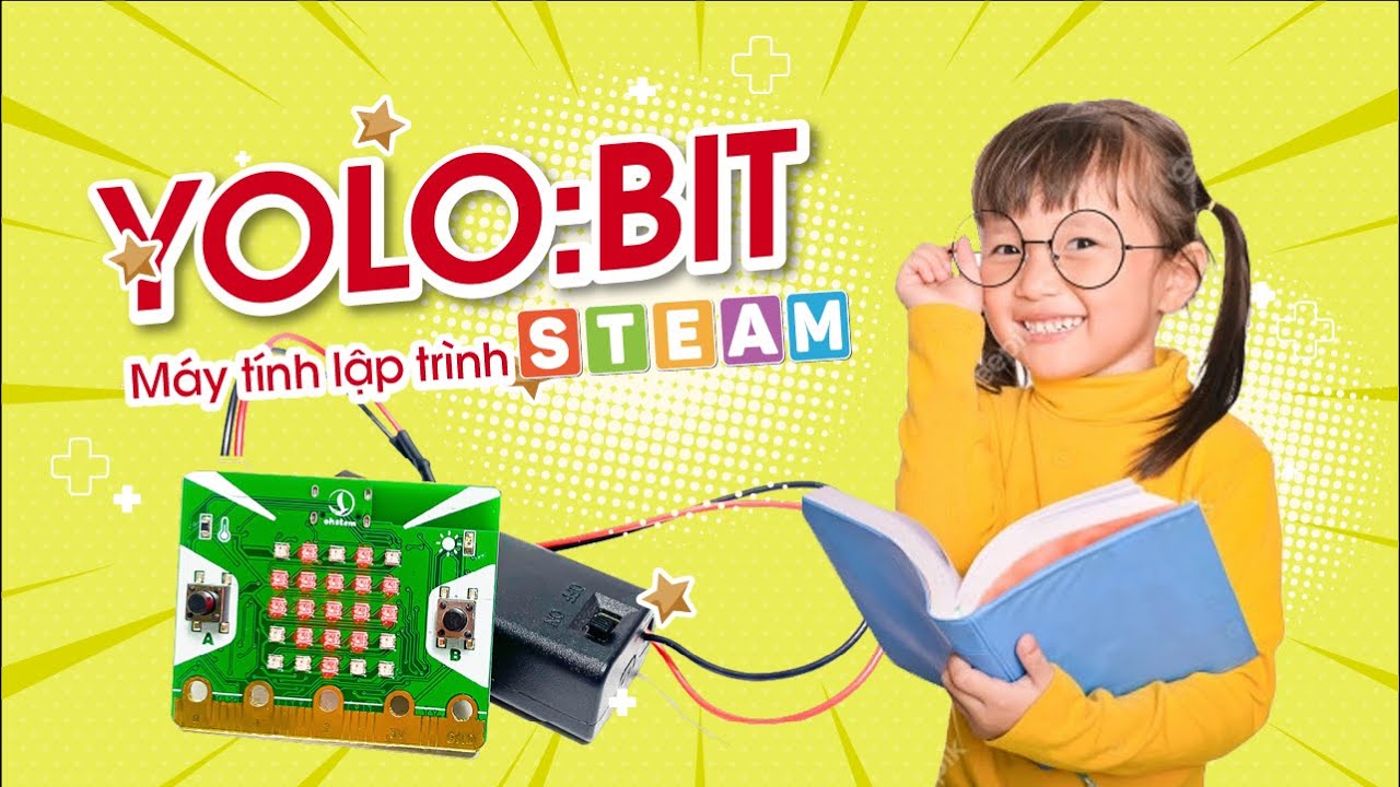 Máy tính lập trình mini Yolo:Bit - Giáo cụ STEM sáng tạo
