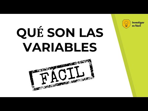 😀☹️😡 ¿Qué es una VARIABLE? Explicación fácil con ejemplos - Investigar es fácil