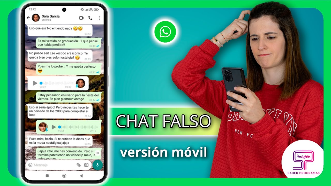 🟢 Crear CONVERSACIÓN FALSA de WHATSAPP con el móvil/celular [Tutorial Fake Chat]