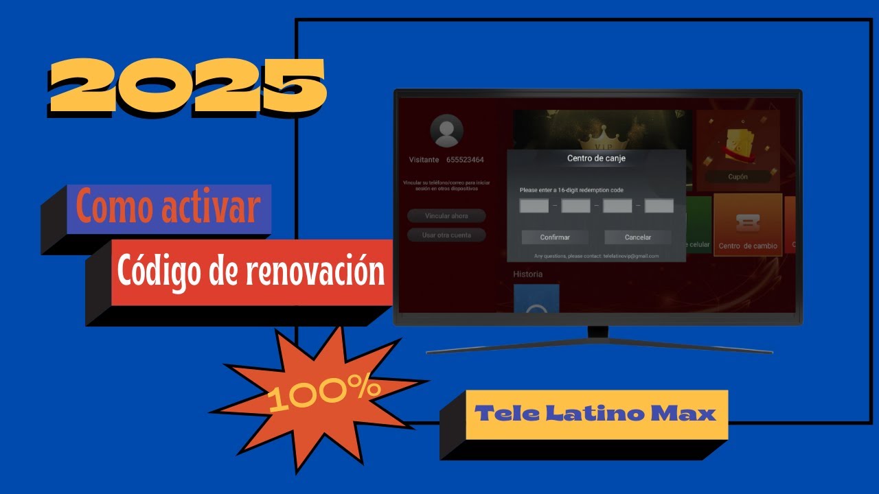 Como activar Código de renovación de Tele Latino Max 2025 ✔️ Rápido y sencillo 100% SEGURO
