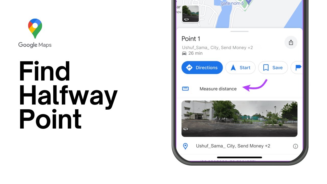 How to Find Half Way Point on Google Maps | Halfway Point Between