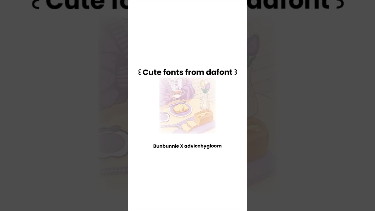 Cute fonts from dafont 🍄 #ゞִ #aesthetic #cute #fonts#dafont @Bvblyix 🪐