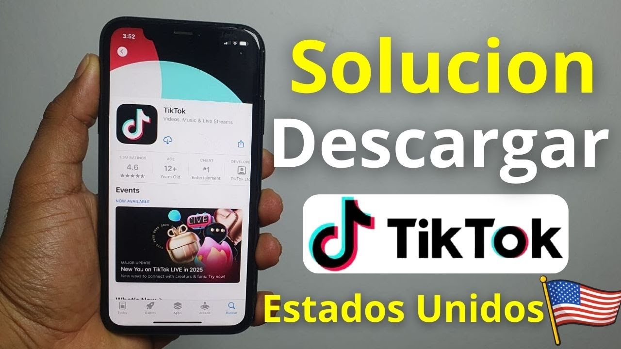 ✅ SOLUCION! COMO DESCARGAR TIKTOK SI LO BORRASTE EN ESTADOS UNIDOS 🇺🇸