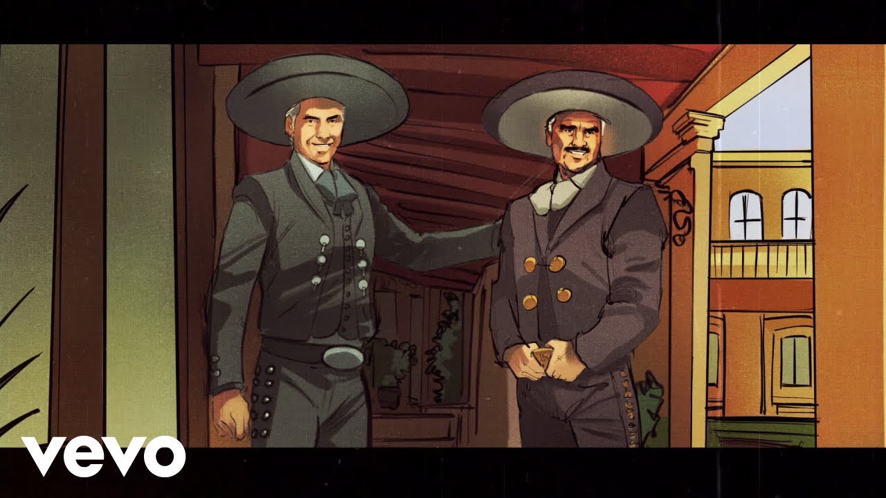 Alejandro Fernández, Vicente Fernández - Mentí (Lyric Video)