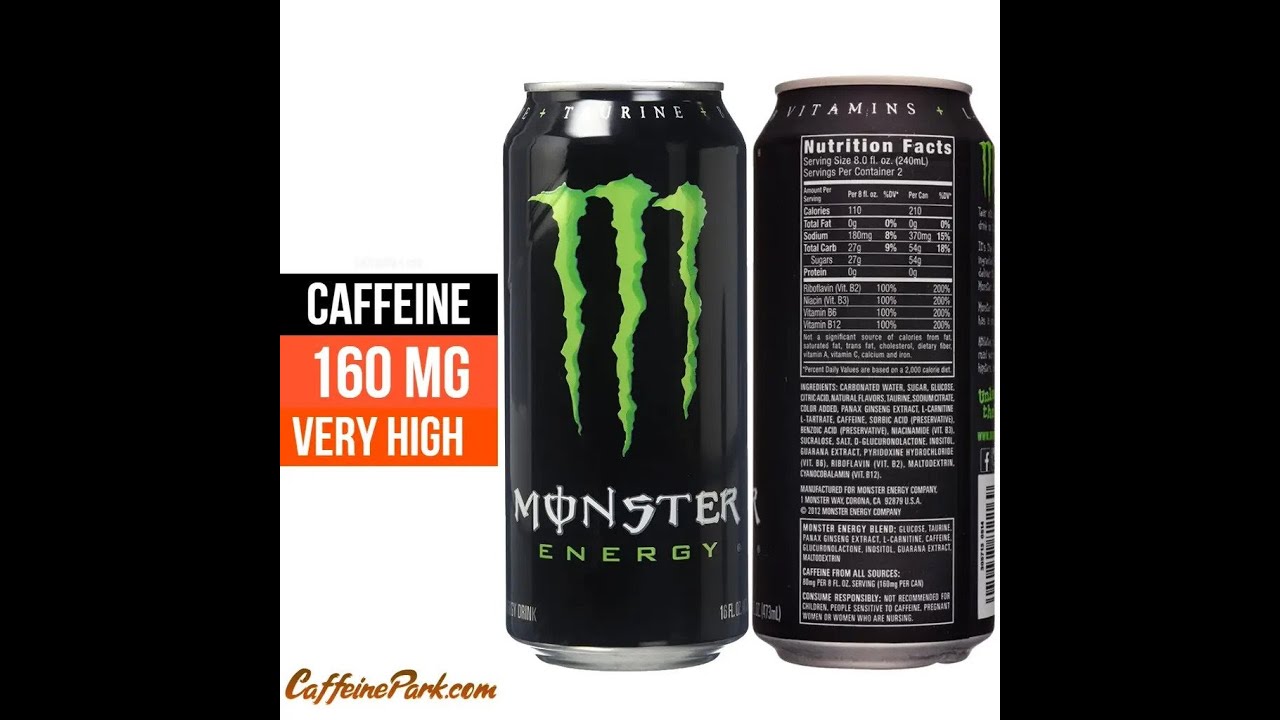 Monster Caffeine content