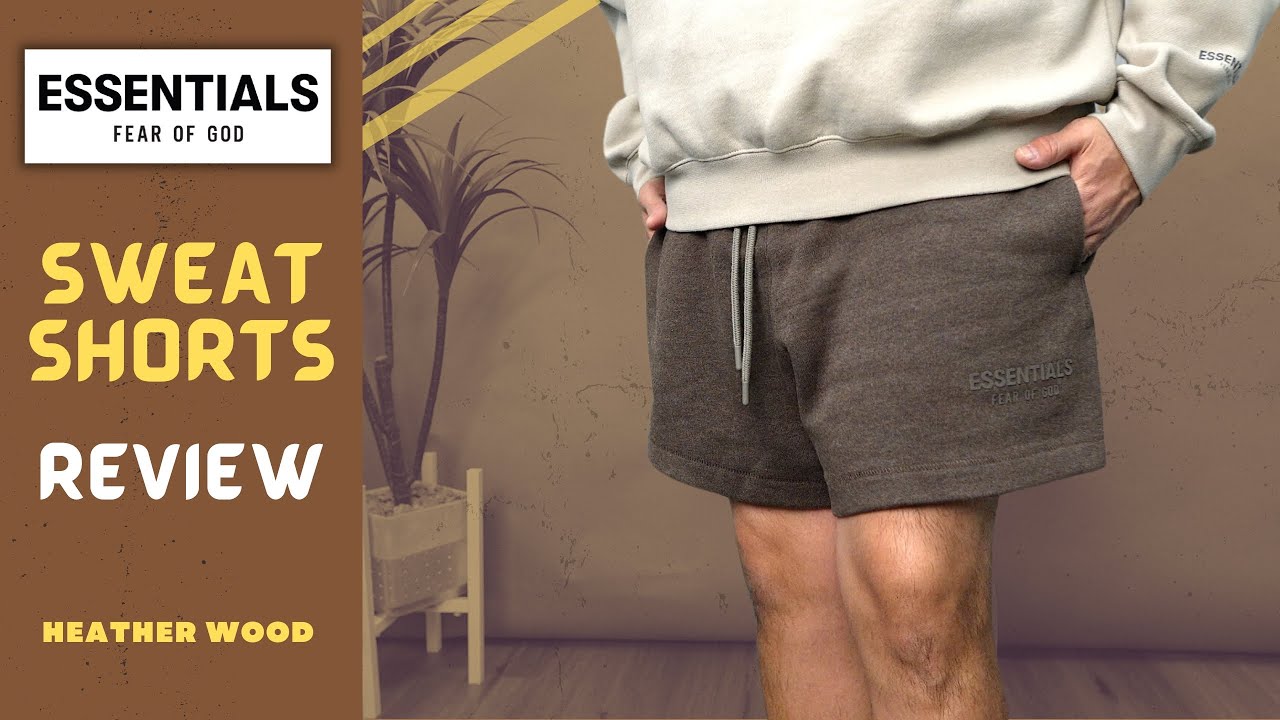 Fear OF God Essentials Sweat Shorts Review | Heather Wood (Core Collection 2024)